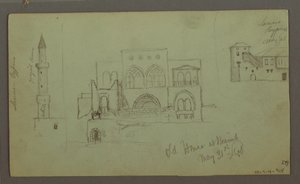 Dessin, Vieille maison, Beyrouth, 1868 - Frederic Edwin Church